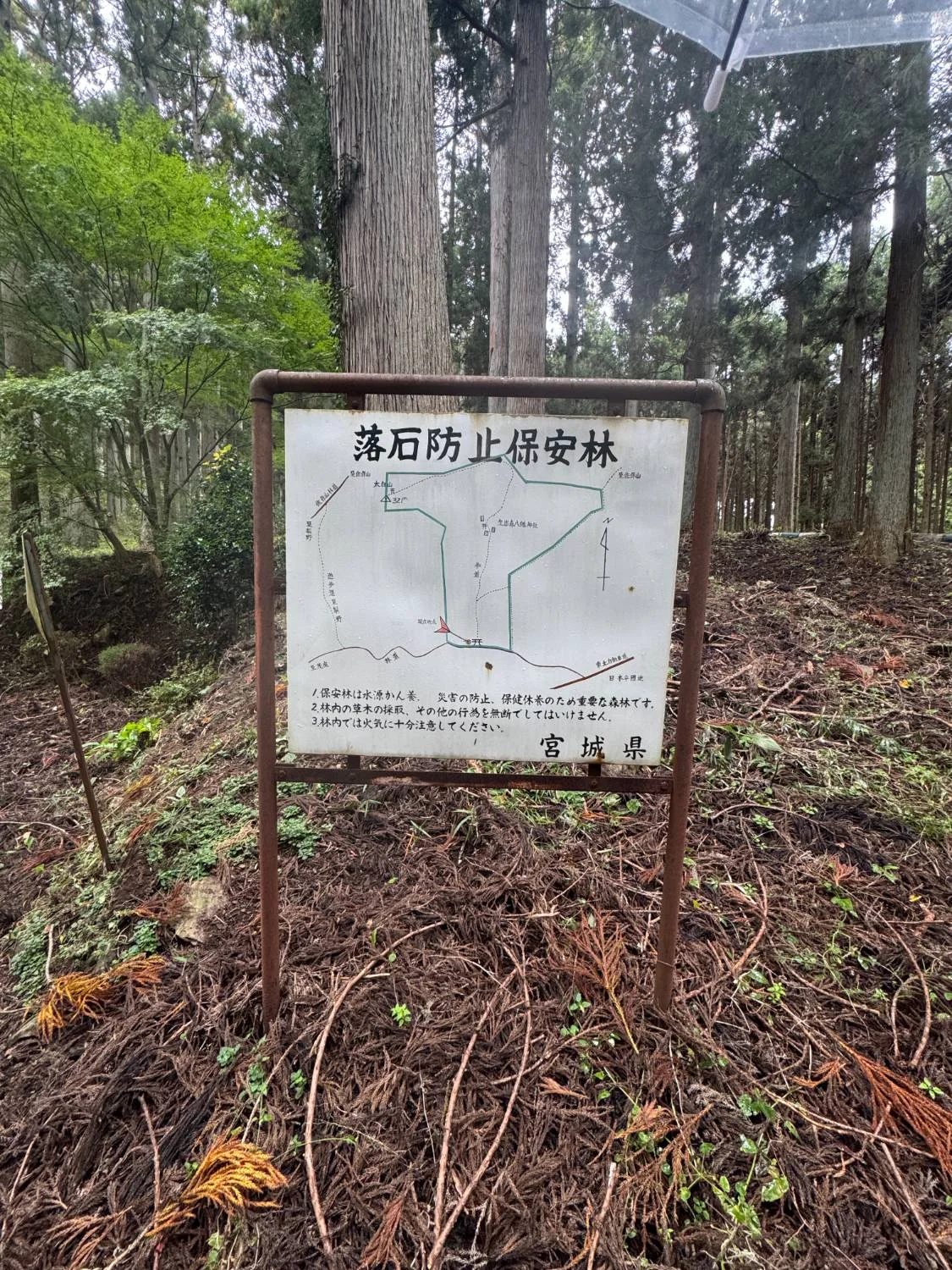 駐車場に戻ってから見つけた地図